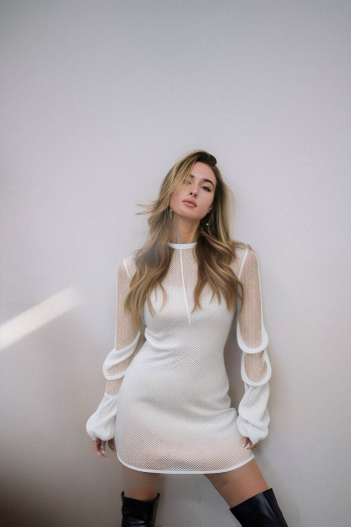 Masha wearing digital fashion